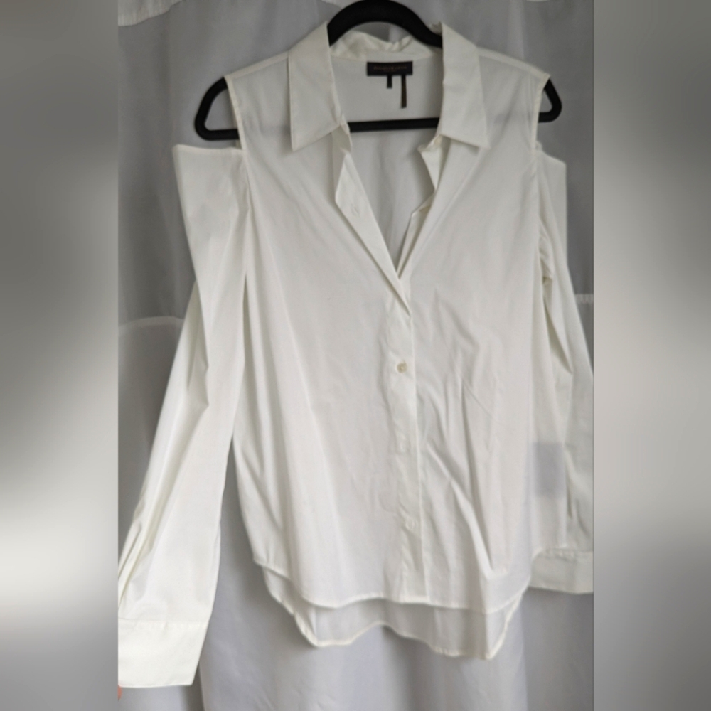 Donna Karan Cold Shoulder Blouse